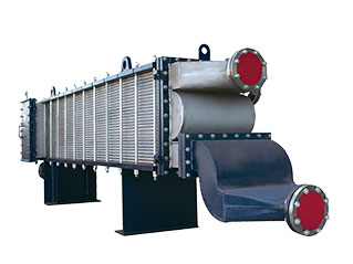 Fully welded wide channel plate heat exchanger